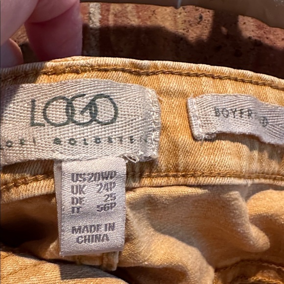 LOGO by Lori Goldstein Harvest Gold Stretch Boyfriend Cargo Jeans Size 20WP - Picture 6 of 11